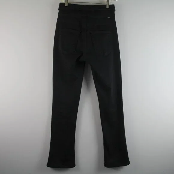 Revolve MOTHER The Triple Stack Runaway Not Guilty Black Belted Jeans 26 - Picture 4 of 8